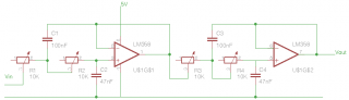 Low pass filter schematic